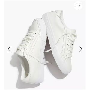 Women’s 8 Madewell Sidewalk Low-Top Sneakers in Leather Gently Used